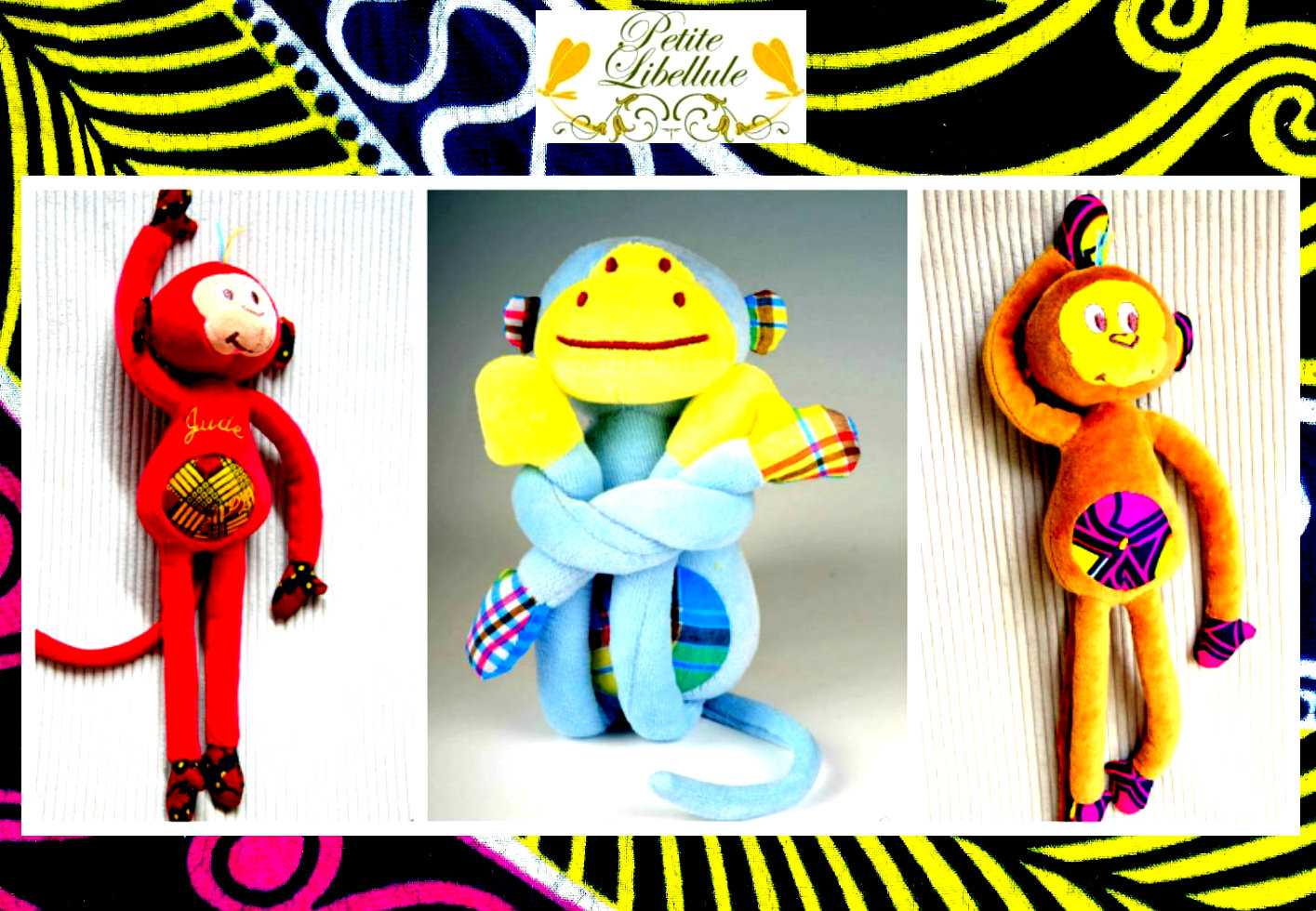 Détail d’un doudou cousu main